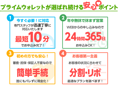 プライムウォレットが選ばれ続ける安心なポイントとは