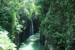 高千穂峡にある真名井の滝