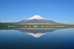 富士山と湖